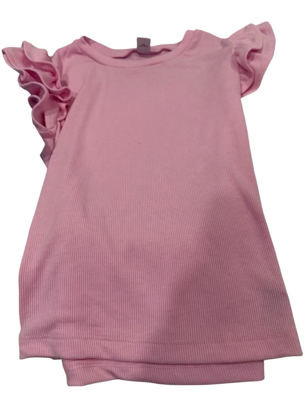 Old Navy girls bundle of 3 Tops Blue Gingham, Pink Ruffle,Purple Knit size 10-12